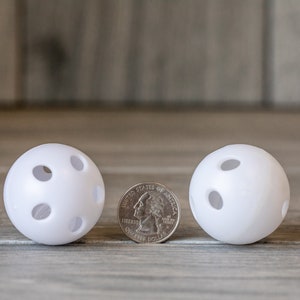 Large Plastic Rattle Ball Noise Maker: Baby, Cat, Dog Toy Insert (38mm) - x10