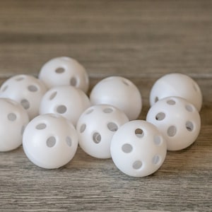 Kleine Rasselkugel x10 | 1 Zoll - 24 mm Durchmesser | DIY Rasselball | Bastelbedarf | Krachmacher für Baby Katzen und Hunde Spielzeug
