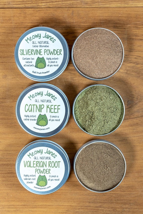 Meowy Janes Catnip Alternative Powder Variety Pack – Silvervine & Valerian Root