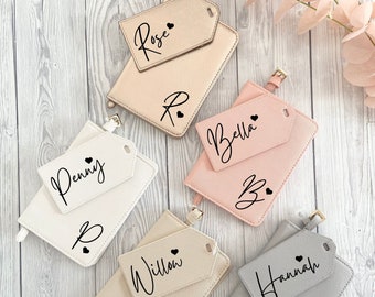 Personalised Passport Set, Custom Travel Set, Passport Cover + Luggage Tag Set, Personalised Gift for Her, Travel Gift, Holiday Gift