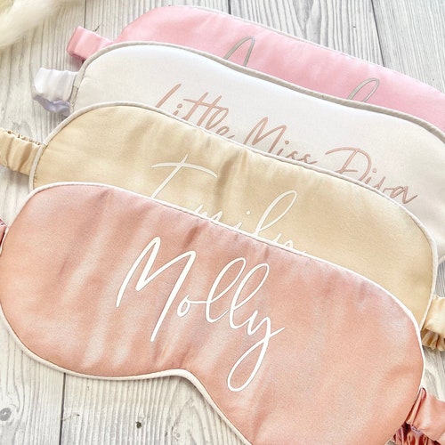 Personalised Luxury Eye Mask Customised Bride Sleep Mask Etsy UK