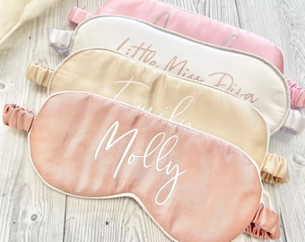 Personalised Luxury Eye Mask, Customised Bride Sleep Mask, Bridesmaid Proposal Gift, Maid Of Honour Wedding Gift, Birthday Present