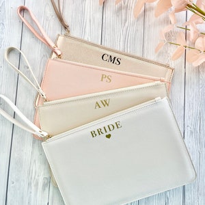 Luxury Personalised Bridesmaid Clutch Bag, Personalised Bridesmaid Gift, Maid Of Honour Gift, Bridal Party Gift, Bridesmaid Proposal