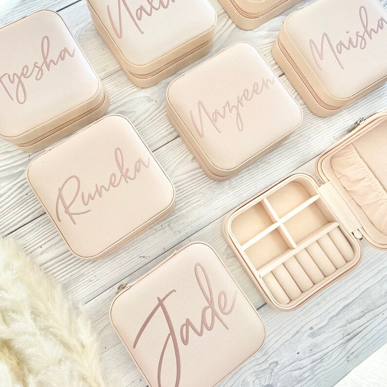 Personalised Travel Jewellery Box Customised Jewellery Case Etsy UK