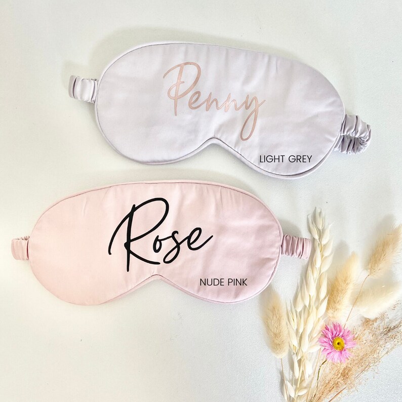 Personalised Luxury Eye Mask Customised Bride Sleep Mask Etsy
