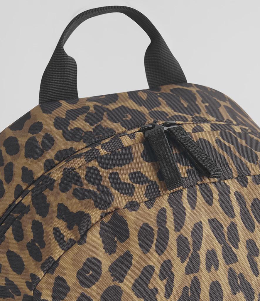Personalised Leopard Print Backpack, Custom Name School Bag, Canvas ...
