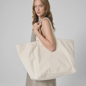 Bolso de playa extragrande personalizado, bolso tote grande a rayas, bolso de vacaciones con nombre personalizado, bolso tote de verano, bolso de viaje, regalo para ella. imagen 3