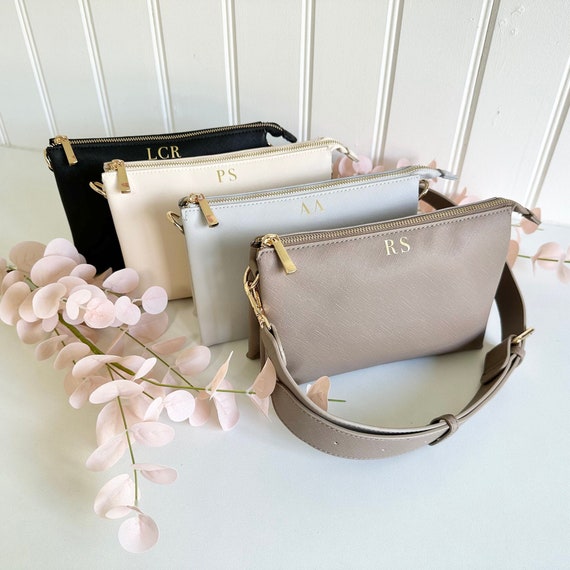 Personalised Cross Body Bag, Personalised Handbag, Shoulder Bag, Gift for her, Birthday Gift, Over Body Bag with Strap, Gift for Mum