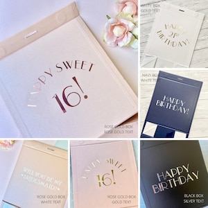 Personalised Happy Birthday Box, Gift Box, Special Birthday Box, Sweet 16 Box, Custom 21st Birthday Gift Box, Personalised Gift Box image 5