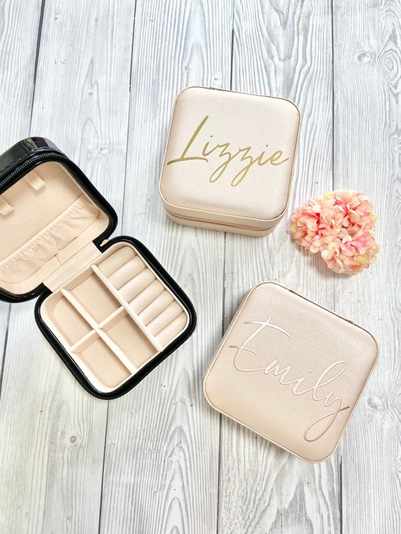 Personalised Travel Jewellery Box Customised Jewellery Case Etsy UK