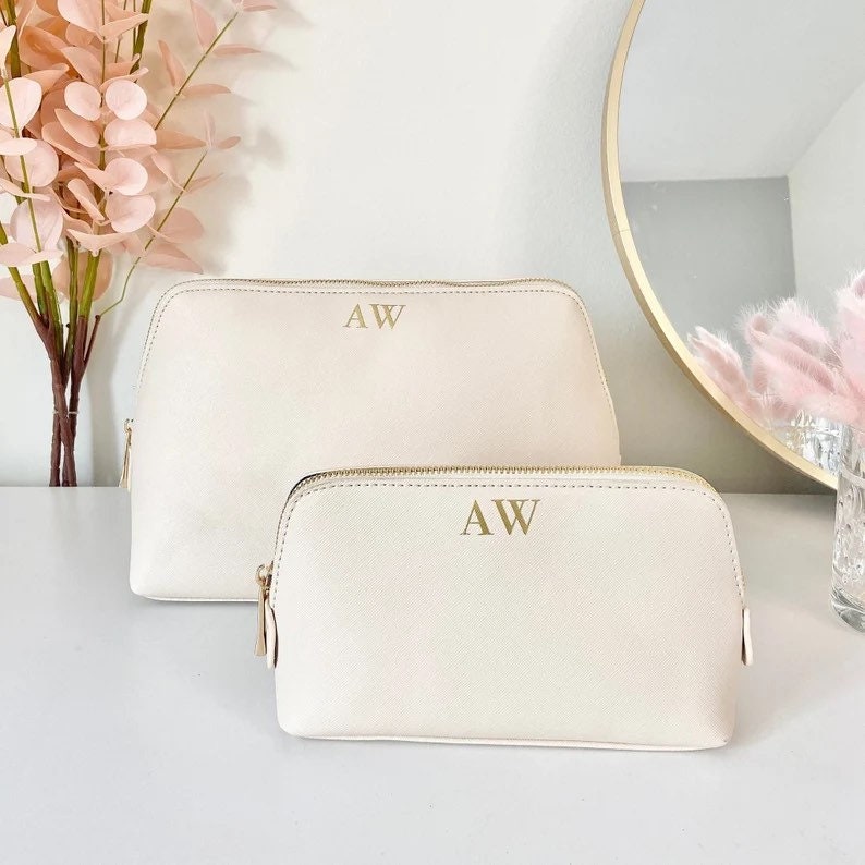 Personalised Make Up Bag Personalised Cosmetic Bag Custom Accessory Bag Bridesmaid Gift Birthday Gift Gift For Her Gift for Mum Etsy