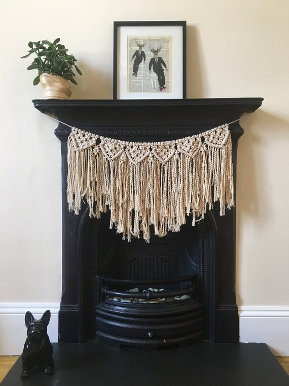 Macrame Bunting Banner Garland Boho Wall Hanging Wedding Etsy