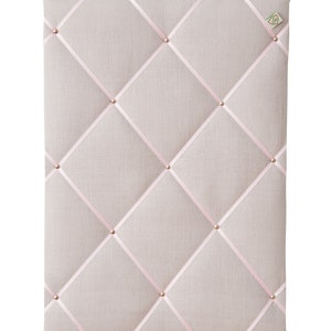 Memoboard LEINEN light grey rose image 1