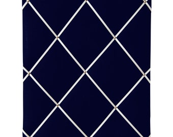 Memoboard LEINEN oxford blau - creme