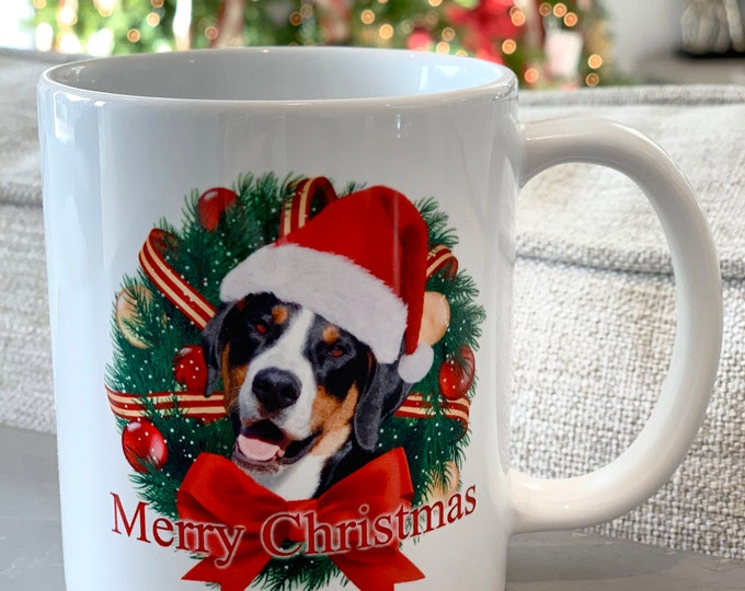 Greater Swiss Mountain Dog Christmas Mug, Greater Swiss Mountain Dog Mug, Swissy Christmas Mug, Swissy Mug, Dog Christmas Mug, Swissy