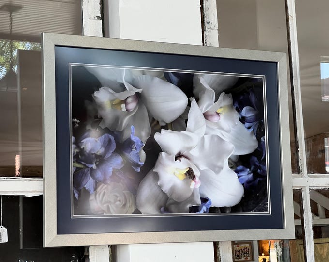 Framed Orchid Floral Print, Floral Wall Hanging, Floral Home Decor, Orchid Art, Home Decor, Orchid Wall Hanging, Wall Hanging, Wall Art