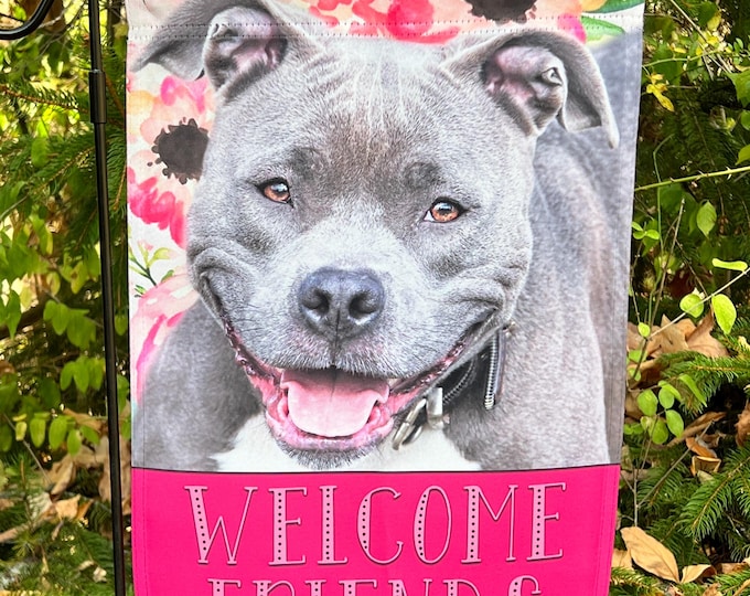 Pitbull Garden Flag, Pitbull Flag, Pitbull Gift, Pitbull Mom Gift, Dog Garden Flag, Dog Flag, Pitbull, Pitbull Gifts For Her, Pitbull Gifts
