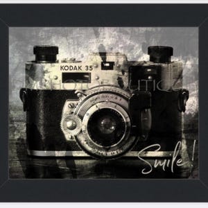 Vintage Camera Art Print, Photography Gift image 2