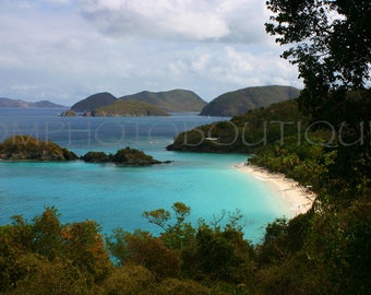 Trunk Bay Canvas Print, St. John, Virgin Islands, Coastal Living Decor, Beach Art Print
