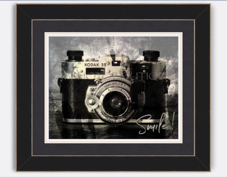 Vintage Camera Art Print, Photography Gift image 1