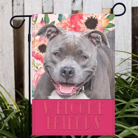 Pitbull Puppy Garden Flag Pitbull Puppy Garden Flag