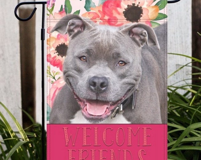 Pitbull Garden Flag, Pitbull Flag, Pitbull Gift, Pitbull Mom Gift, Dog Garden Flag, Dog Flag, Pitbull, Pitbull Gifts For Her, Pitbull Gifts