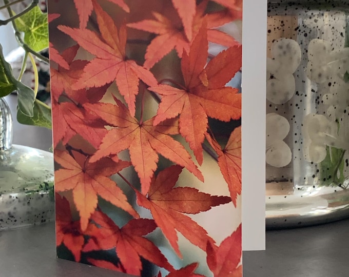 Fall Leaves Card, Fall Card, Fall Notecard, Fall Greeting Card, Fall Blank Card, Fall Leaves Notecard, Fall Leaves Blank Card, Autumn Card