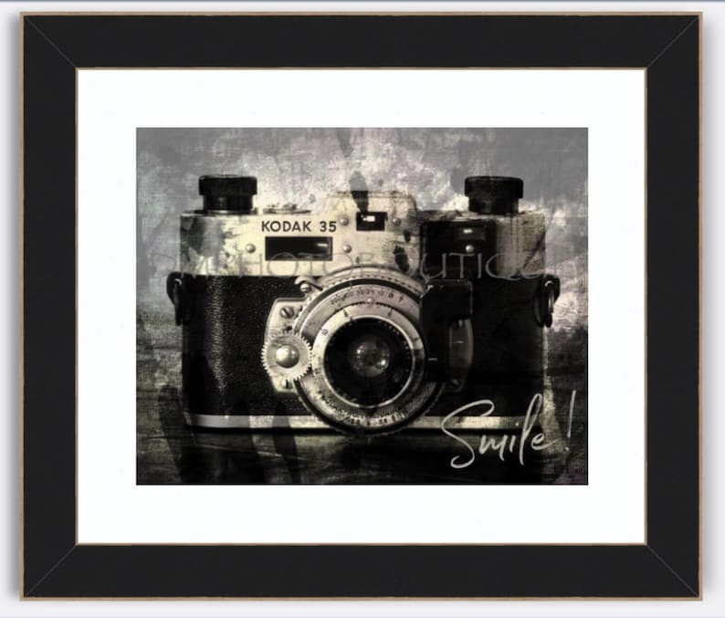 Vintage Camera Art Print, Photography Gift image 4