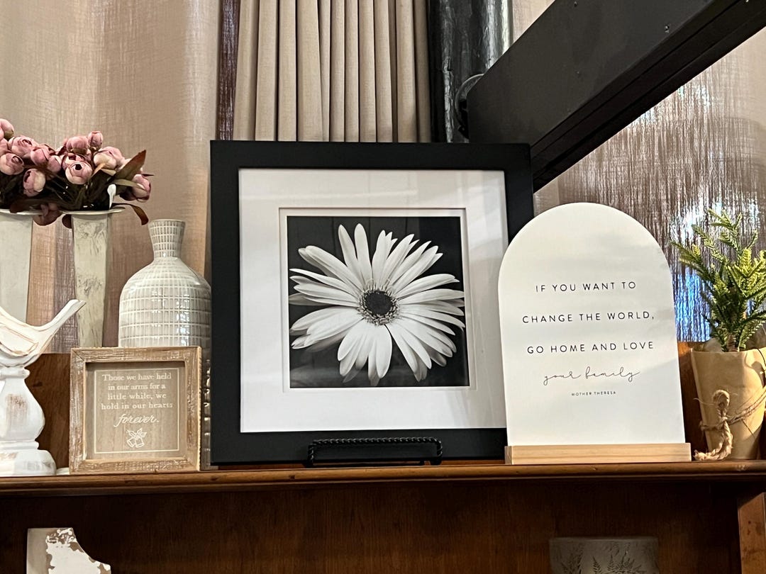 Black and White Daisy Notecard Set, Floral Stationery, Flower Print - Etsy