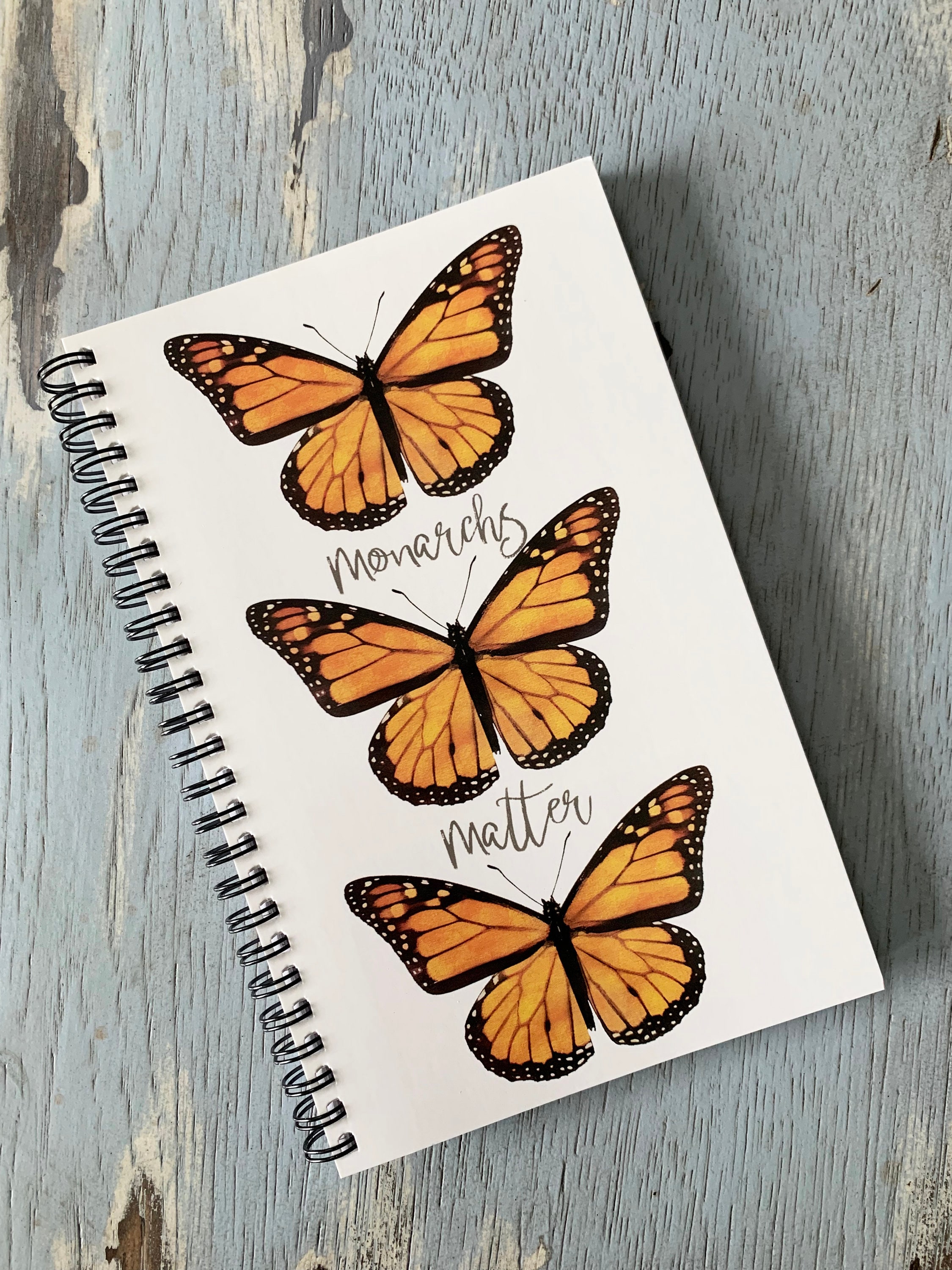 Monarch Butterfly Notebook, Butterfly Notebook, Notebook, Butterfly
