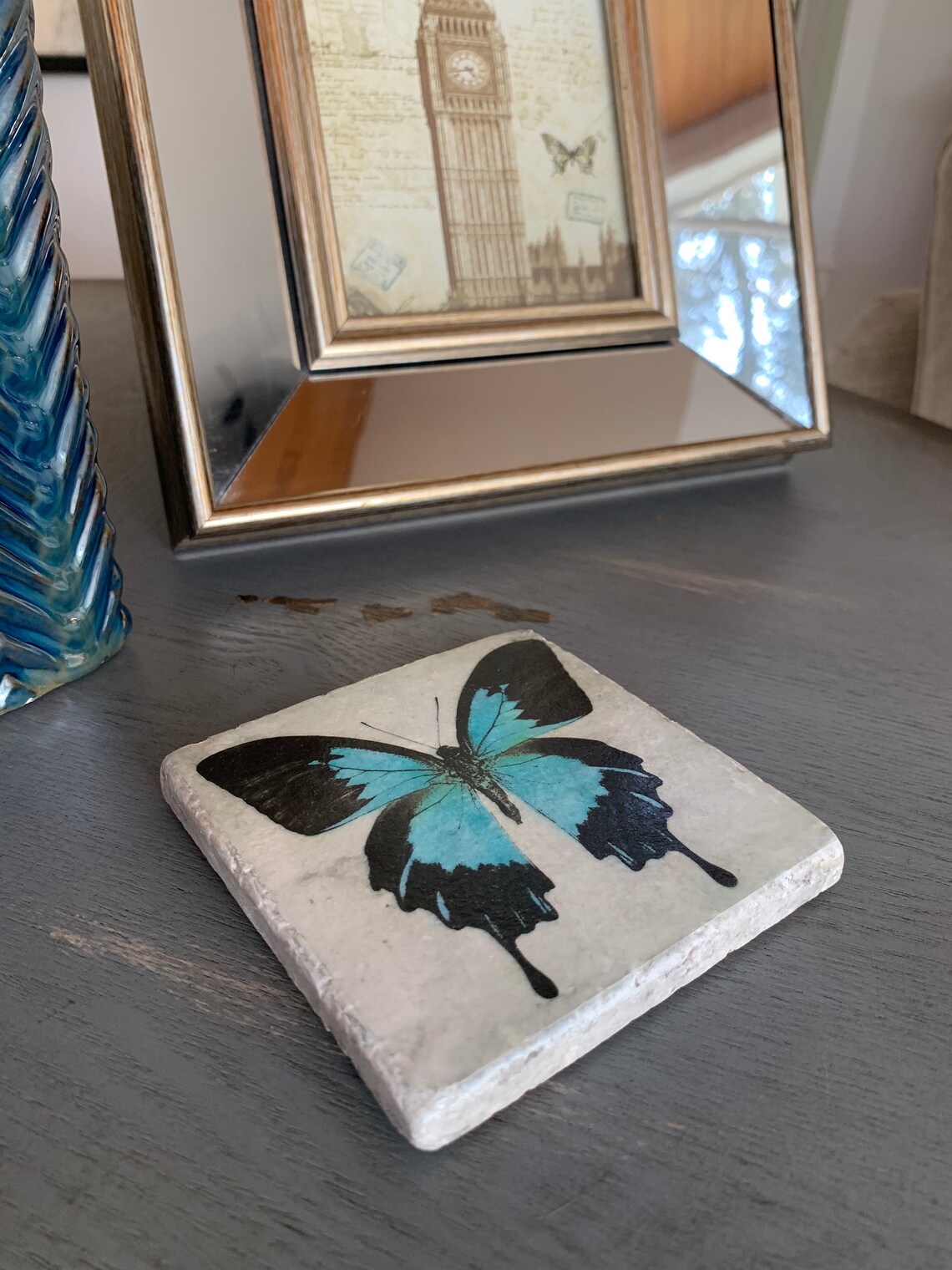 Butterfly Coasters Set of 4 Butterfly Coaster Set Etsy