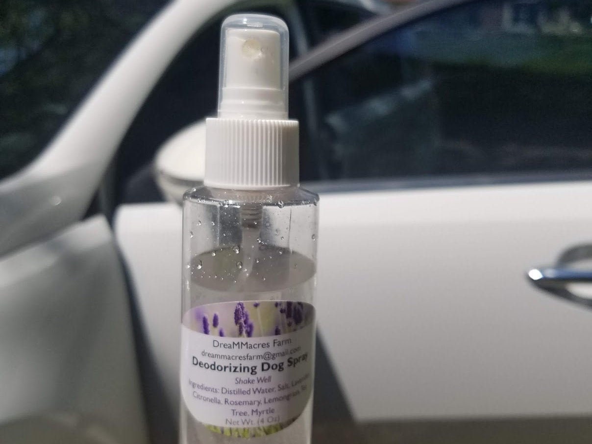 Deodorizing Dog Spray made with essential oils and all natural Etsy
