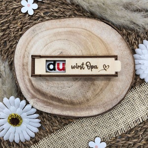 You&#39;re going to be a grandpa | engraved chocolate bar gift box including Duplo | small gift