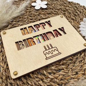 Geldgeschenk | Geschenkkarte | zum verschenken an Geburtstagen, Hochzeit oder in der Familie | Happy Birthday | Geschenkidee