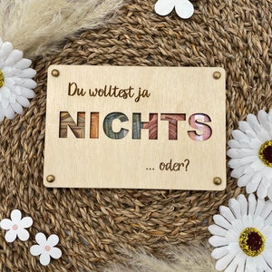 Geldgeschenk | Geschenkkarte | zum verschenken an Geburtstagen, Hochzeit oder in der Familie | du wolltest ja nichts | Geschenkidee