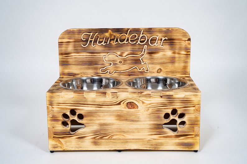 Hundebar XXL 2x1600mL Futterstation Futterbar Futternapf Napf Etsy