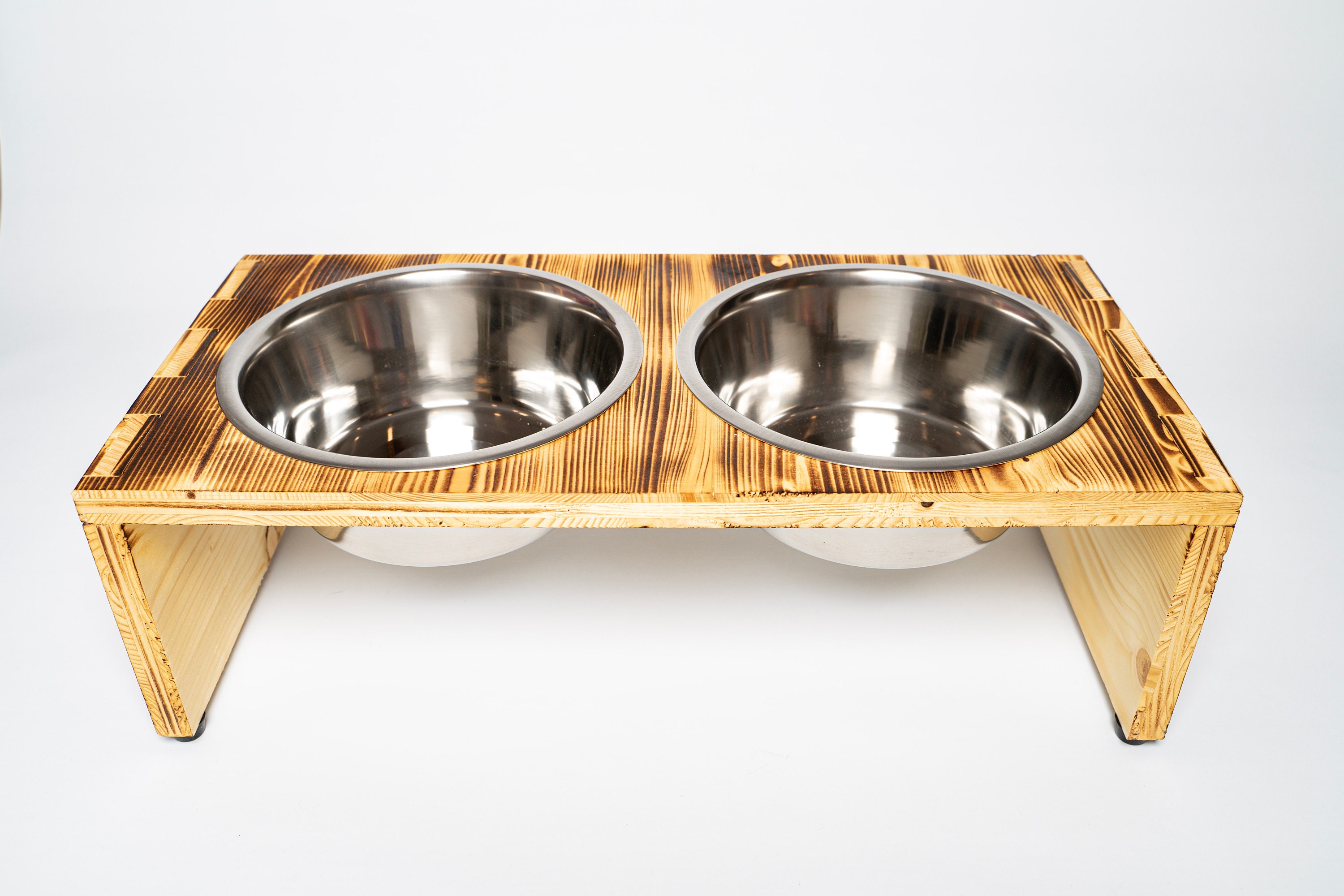 Futterstation hund mit rckwand - Etsy.de