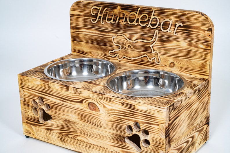 Hundebar XXL 2x1600mL Futterstation Futterbar Futternapf Napf Etsy