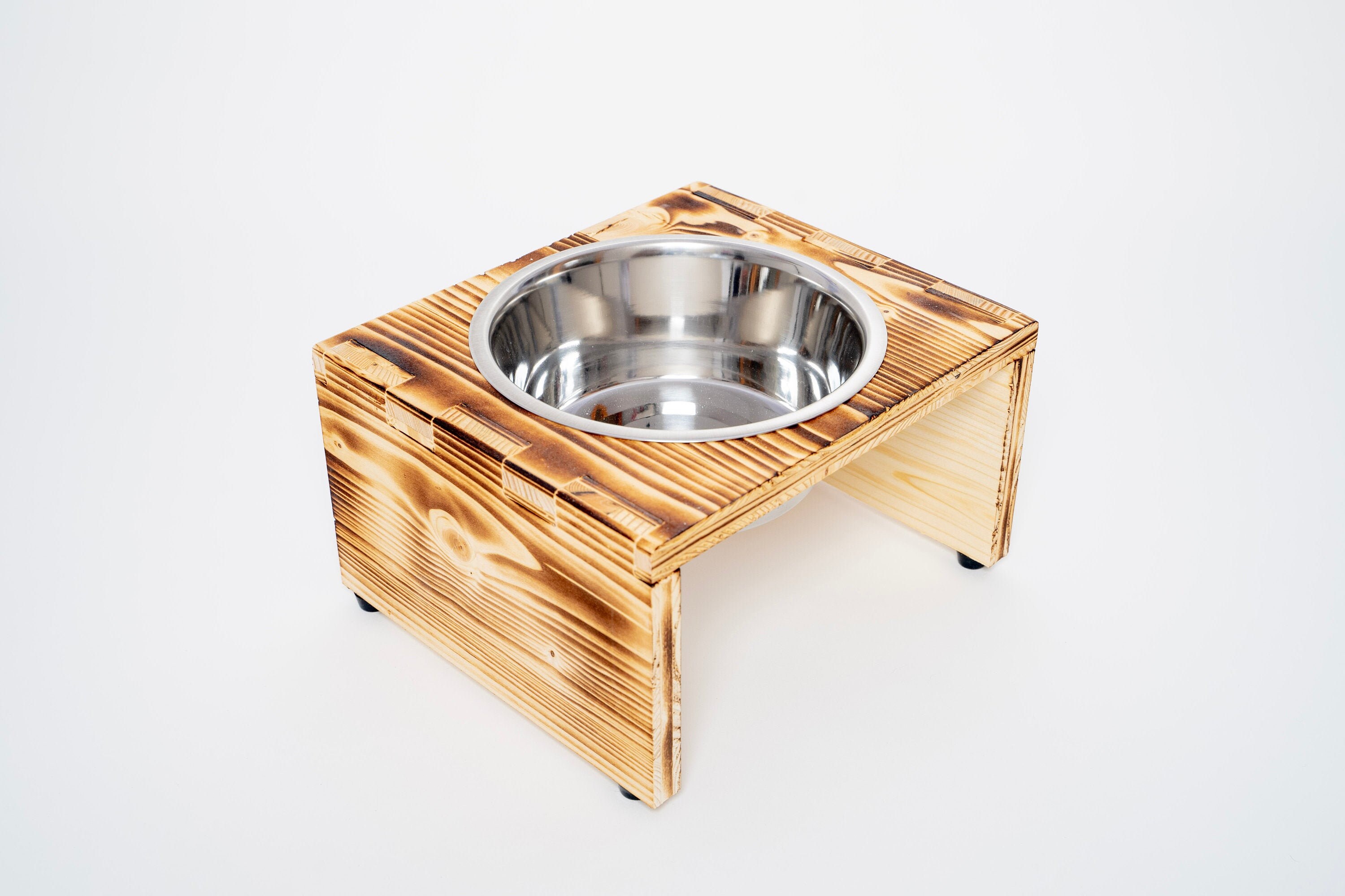 Futterstation hund mit rckwand - Etsy.de