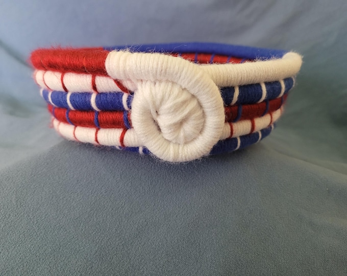 Featured listing image: Bill's Bowls - Red, white and blue - 7.5w x 2h
