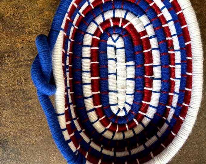Featured listing image: Bill's Bowls - oval - red, white, and blue