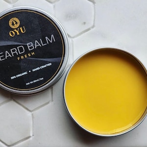 OYU Botanica Vegan Beard Balm – bezzapachowy z masłem shea i masłem kakaowym do odżywiania i stylizacji