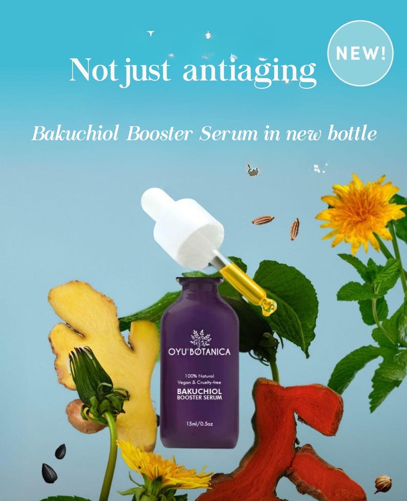 OYU Botanica Bakuchiol Face Serum – Retinol Alternative for Sensitive Skin & Early Wrinkles image 2
