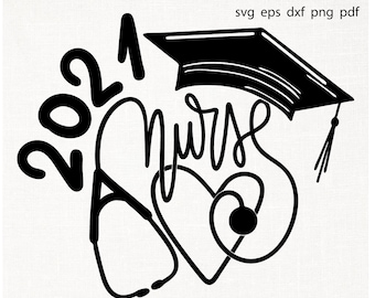 Download Nurse Graduation Svg Etsy