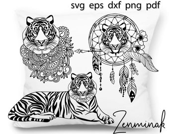 Download Tiger Head Svg Etsy