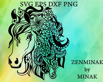 Download Horse Mandala Svg Etsy