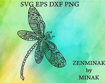 Download Mandala Dragonfly Etsy
