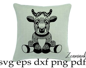 Download Sitting Cow Svg Etsy