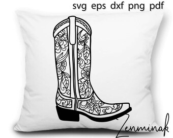 Download Free Cowboy Boots Svg Etsy SVG Cut Files