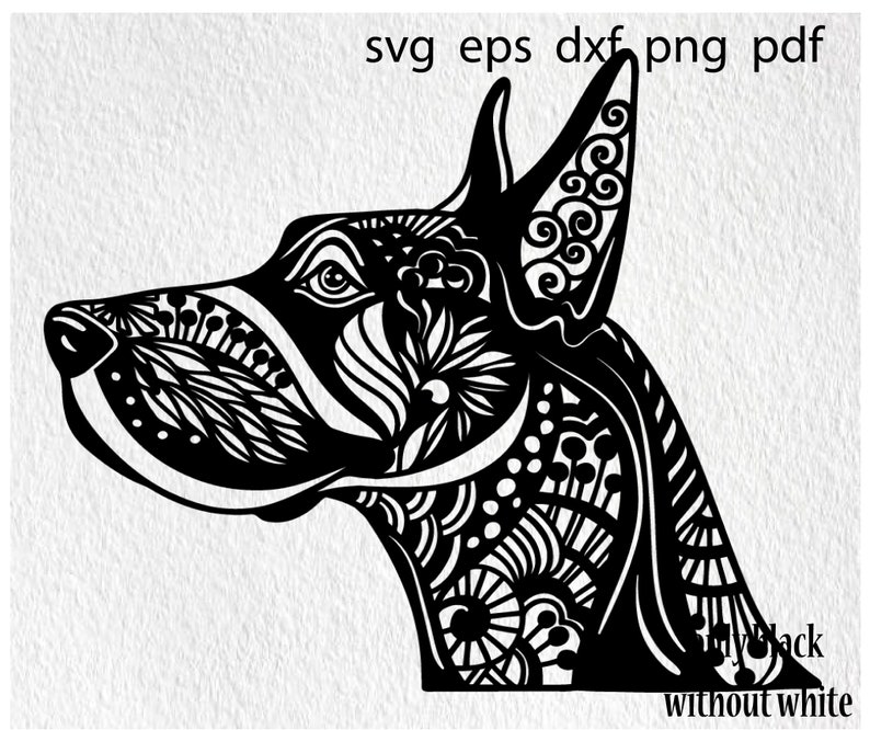 Download Great dane mandala svg zentangle mandela mom dad girl lover | Etsy